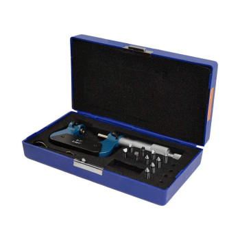 DBM IMPORTS 0-1 Range Screw Thread Micrometer Kit with 5 Pairs of Anvil 60 Degree