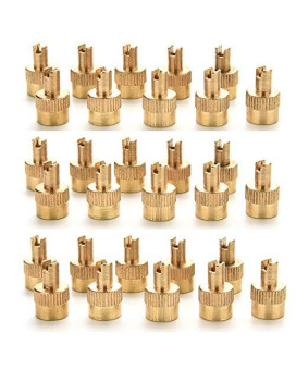 CosCosX 100 Pcs Metal Slotted Slot Valve Caps with Valve Core Remover,Tire Valve Air Dust Cover Stem Cap Tyre Valve Caps Universal Tire Stem Covers for Cars,Trucks,Motorcycle,Bicycle,Tire Dust Cap