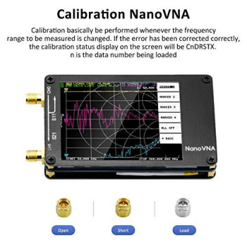 AURSINC NanoVNA Vector Network Analyzer 10KHz -1.5GHz V3.4 HF VHF UHF Antenna Analyzer Measuring S Parameters, Voltage Standing Wave Ratio, Phase, Delay, Smith Chart with 2.8 Touchscreen
