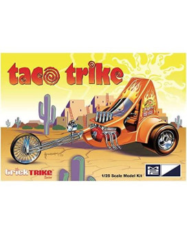 MPC Taco Trike (Trick Trikes Series) 1:25 Scale Model Kit, White (MPC893)