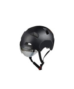 Hover-1 GR-300 Impact Resistant Adult Helmet | For Ages Above 14, Detachable Magnetic Visor, EPS Foam Protective Padding for Maximum Comfort, Adjustable Straps & Secure Buckle, Medium, Black