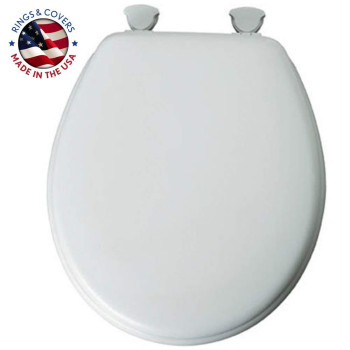 Mayfair 000 Westport 844EC Toilet Seat, 1 Pack Round, White