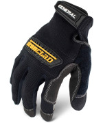 Ironclad General Utility Work Gloves GUG, All-Purpose, Performance Fit, Durable, Machine Washable, (1 Pair), Medium - GUG-03-M , Black