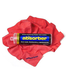 Cleantools 41149 The Absorber Synthetic Drying Chamois, 27 X 17, Red