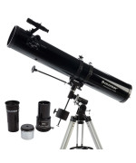 Celestron - PowerSeeker 114EQ Telescope - Manual German Equatorial Telescope for Beginners - Compact and Portable - BONUS Astronomy Software Package - 114mm Aperture