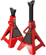 BIG RED T46002A Torin Steel Jack Stands: Double Locking, 6 Ton (12,000 lb) Capacity, Red, 1 Pair