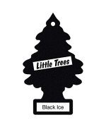 Little Trees - Mtr0004 Hanging Car And Home Air Freshener, Black Ice, 1