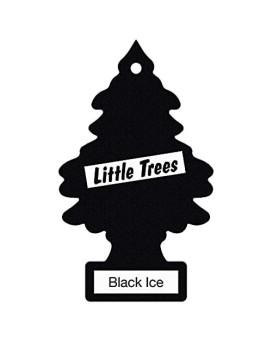 Little Trees - Mtr0004 Hanging Car And Home Air Freshener, Black Ice, 1