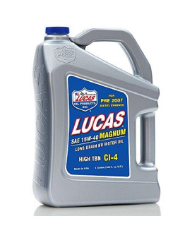 Lucas Oil 10076 15W-40 Motor Oil - 1 Gallon Jug