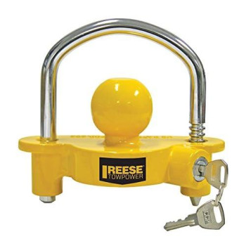 Reese Towpower 72783 Coupler Lock, Adjustable Storage Security, Heavy-Duty Steel