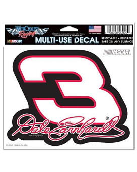 Wincraft Nascar Dale Earnhardt Multi-Use Colored Decal, 5" X 6"