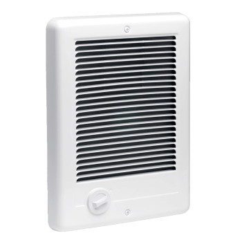 Cadet Com-Pak Electric Wall Heater Complete Unit With Thermostat (Model: CSC202TW, Part: 67507), 6825/5120 BTU, 240/208 Volt, 2000/1500 Watt, White