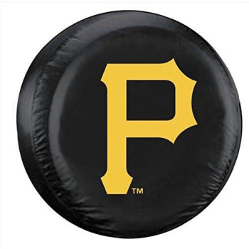 Fremont Die Mlb Pittsburgh Pirates Tire Cover, Standard Size (27-29 Diameter), Black/Team Colors