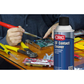 CRC QD Contact Cleaner, 11 Wt Oz, Industrial Strength, Quick Drying, No Residue, Plastic-Safe Electronics Cleaner, Safe For Sensitive Electronics, Aerosol Spray