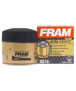 Fram Ultra Synthetic Automotive Replacement Oil Filter, Designed For Synthetic Oil Changes Lasting Up To 20K Miles, Xg16 With Suregrip (Pack Of 1)