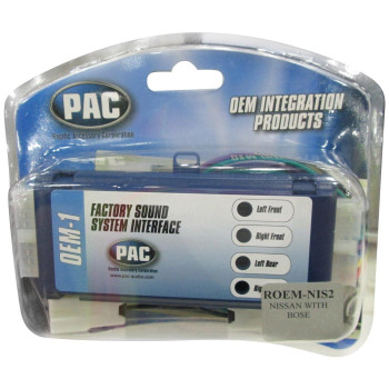 PAC ROEMINS-2 System Interface Kit to Replace Factory Radio and Integrate Factory Amplifiers for 1995-2002 Nissan Vehicles with Bose Audio Systems,Black