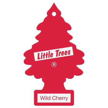 Little Trees Car Air Freshener Hanging Paper Tree For Home Or Car Wild Cherry Single Tree Per Package