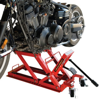 BIG RED T64017 Torin Hydraulic Powersports Lift Jack (Motorcycle, ATV, UTV, Snowmobile): 3/4 Ton (1,500 lb) Capacity, Red