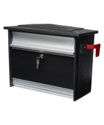 Gibraltar Mailboxes Mailsafe Medium Capacity Aluminum Black, Wall-Mount Mailbox, MSK00000