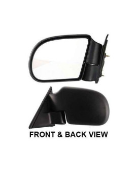 98-04 Chevy Chevrolet S10 Pickup S-10 Mirror Lh (Driver Side) Truck, Manual (1998 98 1999 99 2000 00 2001 01 2002 02 2003 03 2004 04) Gm49L 15757184