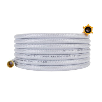 Camco 25ft TastePURE Drinking Water Hose - Lead and BPA Free, Reinforced for Maximum Kink Resistance 1/2"Inner Diameter (22733) , White