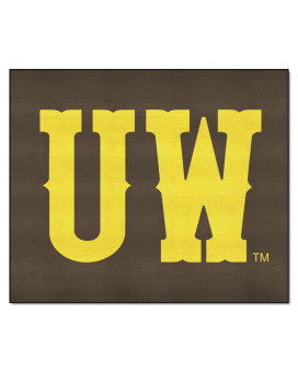 Fanmats 4940 Wyoming Cowboys Tailgater Rug - 5Ft. X 6Ft. Sports Fan Area Rug Home Decor Rug And Tailgating Mat - Uw Logo