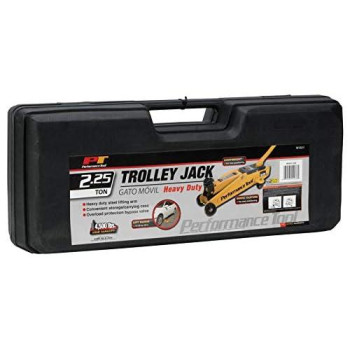 Performance Tool W1611 2.25 Ton (4,500 Lbs.) Capacity Trolley Jack With Case