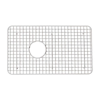 Rohl WSG6307WH 26-1/4-Inch by 15-1/4-Inch Wire Sink Grid for 6307 Kitchen Sinks in White Abcite Vinyl