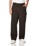 Carhartt Mens Loose Fit Washed Duck Double-Front Utility Work Pant, Brown, 34W X 32L