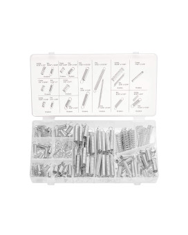 NEIKO 50456A Spring Assortment Set, 200 Piece, Extension and Compression Springs Kit, Zinc Plated Steel Mechanical Compression Springs, Assorted Size Small Springs for All Types of Home Repairs & DIY