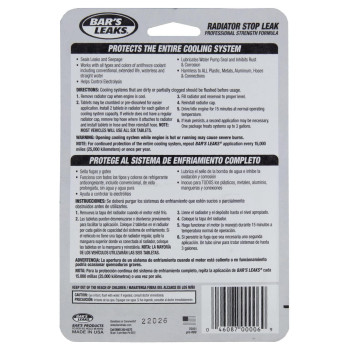 Bars Leaks Hdc Radiator Stop Leak Tablet - 60 Grams