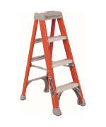 Louisville Ladder FS1504 4' Fiberglass Step Ladder, 4 feet, Orange