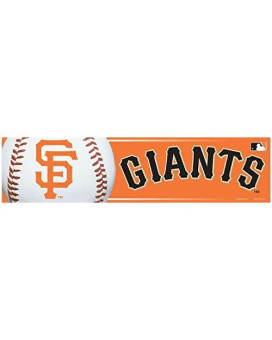 Mlb San Francisco Giants Bumper Sticker, Team Color, One Size