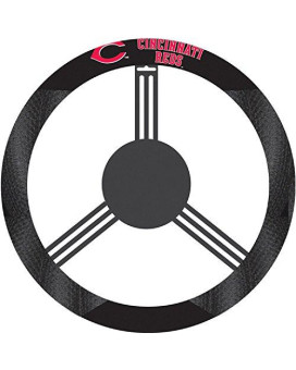 Mlb Cincinnati Reds Poly-Suede Steering Wheel Cover