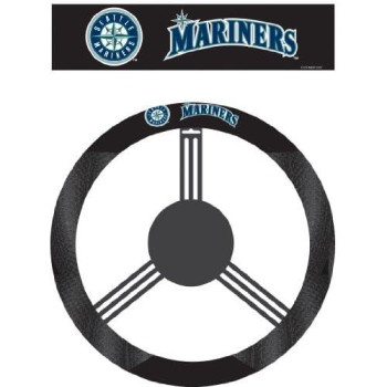 Mlb Seattle Mariners Poly-Suede Steering Wheel Cover