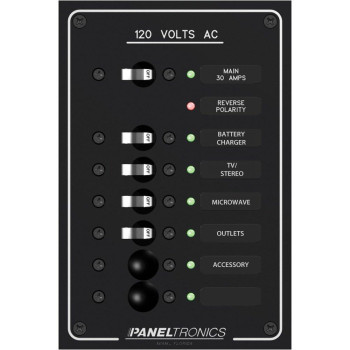 Paneltronics Standard Ac 6position Breaker Panel & Main