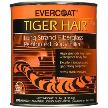 Evercoat Fibreglass 1189 Tiger Hair Long Strand Fiber Reinforced Filler - Quart