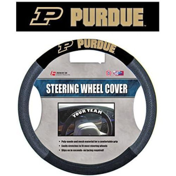 Ncaa Purdue Boilermakers Poly-Suede Steering Wheel Cover