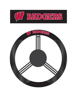 Ncaa Wisconsin Badgers Polysuede Steering Wheel Cover