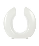 Big John Oversized Toilet Seat with Stainless Steel Hinges - For Round or Elongated Toilet Bowls - White