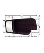 Cipa 11801 Custom Towing Mirror - Ford, Driver Side