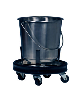 Graham-Field Stainless Steel Kick Bucket and Stand Set, 12.5 Quart Capacity, 3267