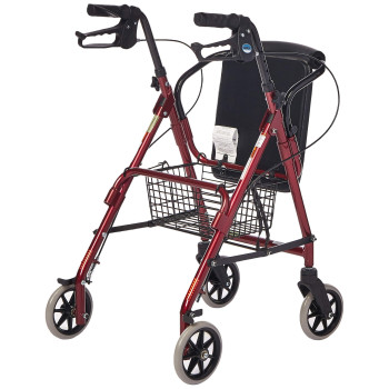 Lumex Walkabout Junior Rollator with Seat, Small & Narrow Walker for Short Pediatrics, Kids & Adults