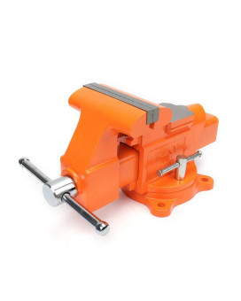 Pony Jorgensen 29060 6-Inch Heavy-Duty Workshop Bench Vise with Swivel Base, Orange