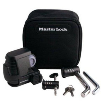 Master Lock Trailer Lock, Trailer Coupler & Receiver Lock Combo Pack, 3794Dat , Red