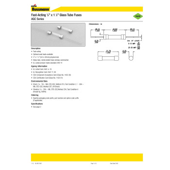 Fuse, 10A, AGC, 250VAC, PK5