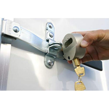 Trimax Thpxl Hockey Puck Internal Shackle Trailer Door Lock - Rekeyable