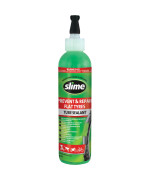 Slime 10015 Bike Tube Puncture Repair Sealant, Prevent And Repair, Suitable For All Bicycles, Non-Toxic, Eco-Friendly, 237 Ml (8Oz) Bottle