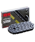 Rk Racing Chain 520-So-118 (520 Series) Steel 118 Link Traditional Street And Off-Road O-Ring Chain With Connecting Link , Black