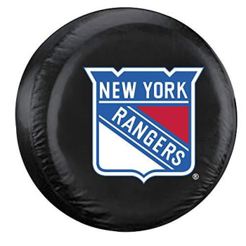 Fremont Die Nhl New York Rangers Tire Cover, Standard Size (27-29 Diameter), Black/Team Colors